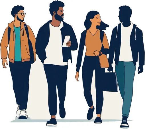 3 estudiantes diseñando un sitio web para una agencia espacial